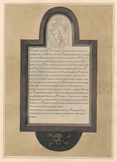 Památník sira George Careyho z Drayton Church od Daniel Lysons