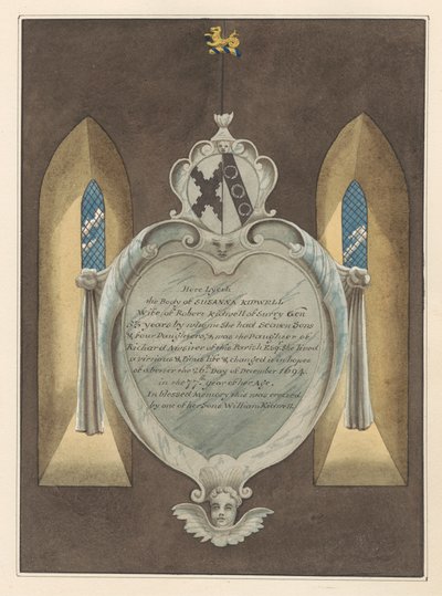 Památník Susannah Kidwell z Norwood Church od Daniel Lysons