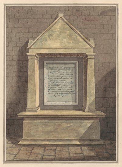 Památník dvou bratranců jménem Elizabeth Isaak z Hanworth Church od Daniel Lysons
