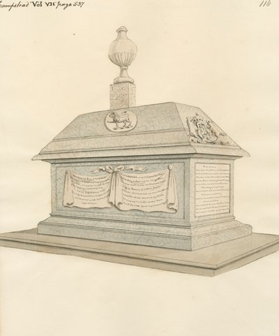 Nathaniel Lord Delamer a Henry a George Booth z Hampstead Church od Daniel Lysons