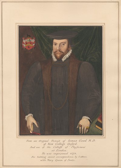 Portrét Jamese Gooda, M.D. z New College Oxford od Daniel Lysons
