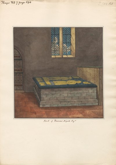 Hrobka Thomase Higatea z Hayes Church od Daniel Lysons