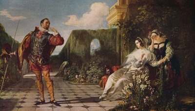 Malvolio a hraběnka, c1840, c1915 od Daniel Maclise