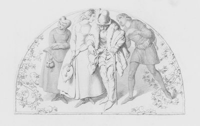 Shakespeare, The Lean And Slipper?d Pantaloon od Daniel Maclise