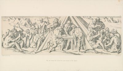 Předvečer před bitvou. Vzpoura a Wassail Sasů od Daniel Maclise
