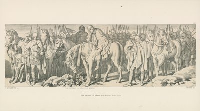 Ústup Edwina a Morcara z Yorku od Daniel Maclise