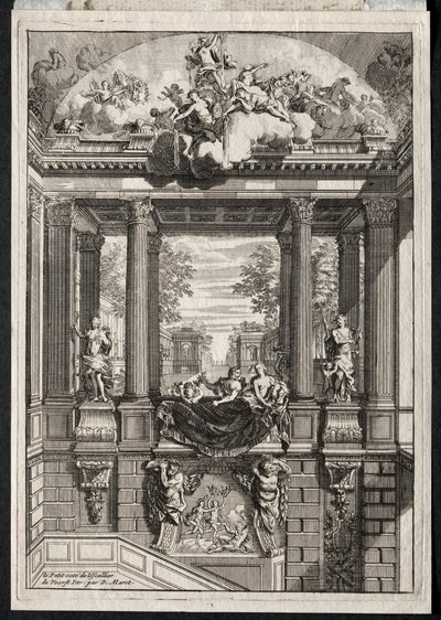 Schodiště v paláci Voorst v Holandsku. od Daniel Marot