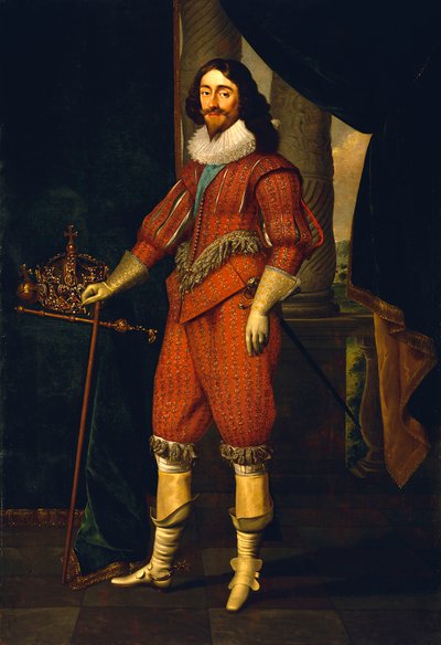 Karel I. (1600-1649), asi 1631 (olej na plátně) od Daniel Mytens