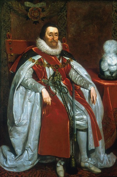Jakub I., král Anglie a Skotska, 1621 od Daniel Mytens