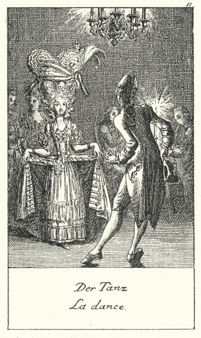 The Dance (rytina) od Daniel Nikolaus (after) Chodowiecki