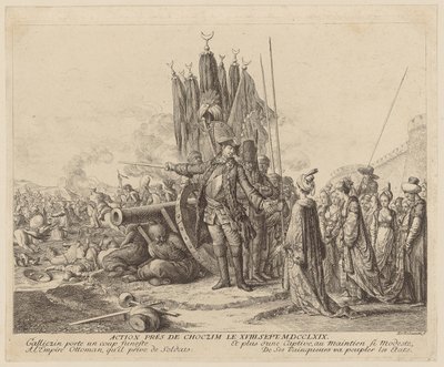 Bitva u Choczimu dne 18. září 1769 od Daniel Nikolaus Chodowiecki