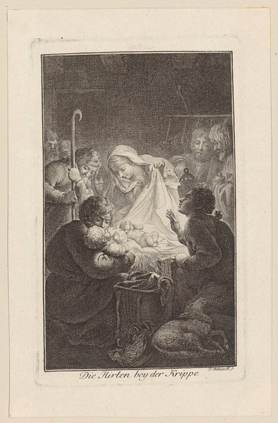 Klanění pastýřů od Daniel Nikolaus Chodowiecki