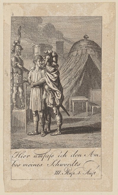List 6 k Shakespearovu „Coriolanu“ od Daniel Nikolaus Chodowiecki
