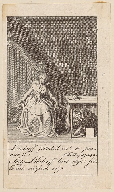 List 8 ke „Karoline von Lichtfield“ od Daniel Nikolaus Chodowiecki