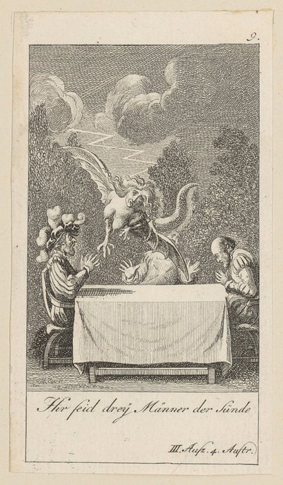 Tabule 9 k Shakespearově „Bouři“ od Daniel Nikolaus Chodowiecki