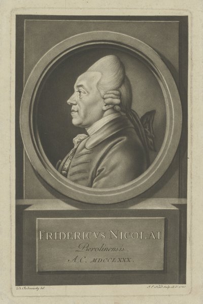 Christoph Friedrich Nicolai 1733-1811, 1780. od Daniel Nikolaus Chodowiecki