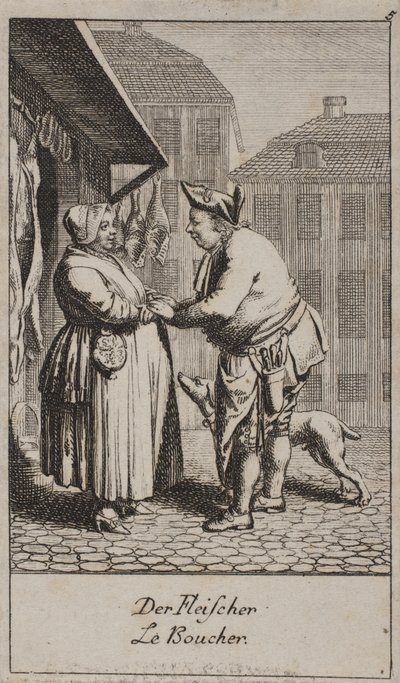 Řezník od Daniel Nikolaus Chodowiecki