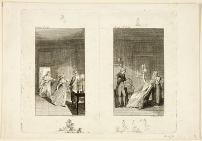 Ilustrace k románu Clarissa od Samuela Richardsona od Daniel Nikolaus Chodowiecki