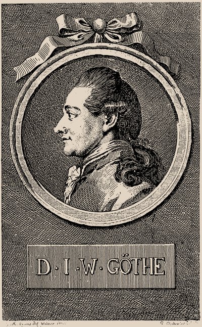 Portrét autora Johanna Wolfganga von Goethe 1749-1832, 1776. od Daniel Nikolaus Chodowiecki