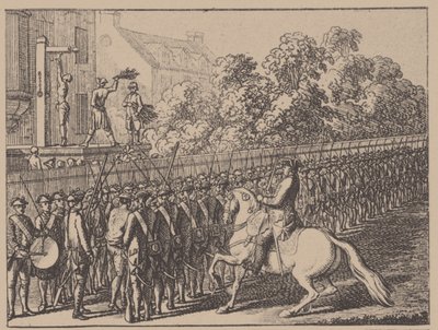 Běh v rukavici. Ilustrace z Elementartwerk od J. B. Basedowa, 1774 od Daniel Nikolaus Chodowiecki