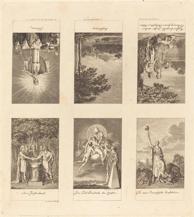 Šest velkých událostí z let 1780-1790 od Daniel Nikolaus Chodowiecki