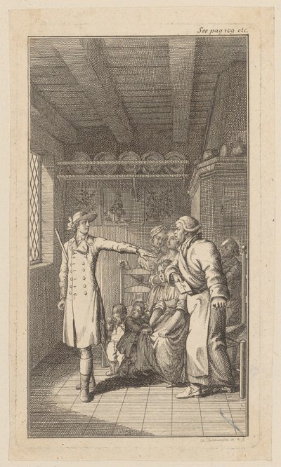 Ilustrace k dílu O. Goldsmitha „Vicar of Wakefield“ od Daniel Nikolaus Chodowiecki
