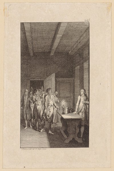 Ilustrace k Westphalově knize „Wilhelm Edelwald“ od Daniel Nikolaus Chodowiecki
