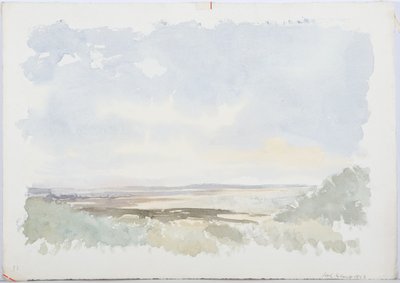 Svatý ostrov, 1893 (tužka a wc na papíře) od Daniel Oliver