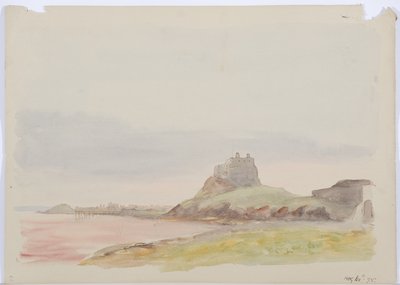 Holy Island, 1895 (tužka a čb na papíře) od Daniel Oliver