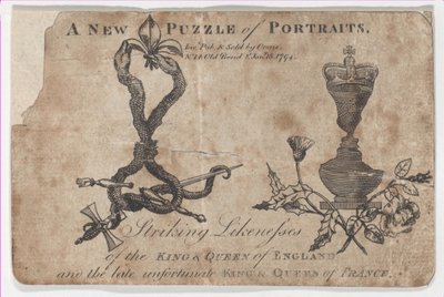 Puzzle Portréty králů a královen Anglie a Francie, 1794. od Daniel Orme