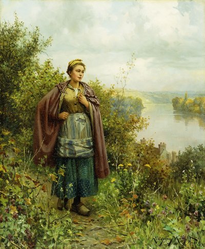 Podzimní procházka, od Daniel Ridgway Knight