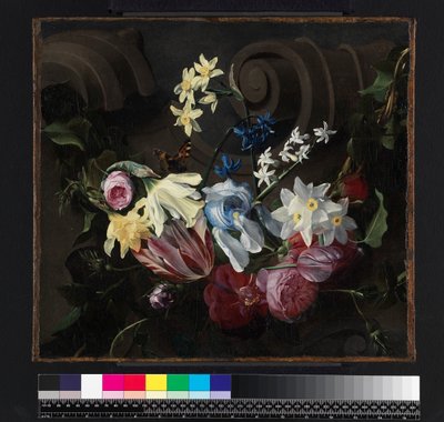 Věneček květin, před rokem 1661 od Daniel Seghers