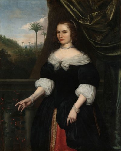 Portrét Diny Lemsové, manželky Jana Valckenburgha Portrét Diny Lemsové, manželky Jana Valckenburgha od Daniel Vertangen (signed by artist)