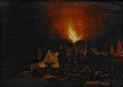 Noční oheň, 1660 od Daniel Vosmaer