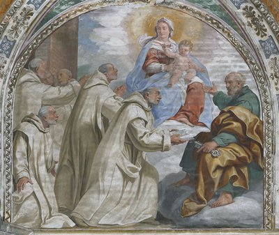 Madonna a dítě schvalující kartuziánský řád od Daniele Crespi
