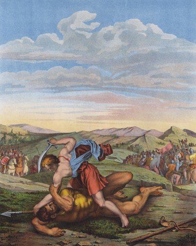 David poráží Goliáše od Daniele da Volterra 1509 66 after Daniele da Volterra 1509 66 after