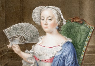 Portrét dámy s ventilátorem od Daniël Bruyninx
