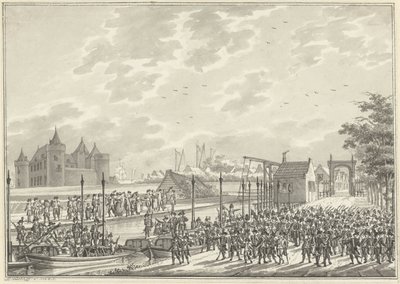 Příjezd ozbrojených občanů Amsterdamu do Muidenu, 1787 od Daniël Kerkhoff