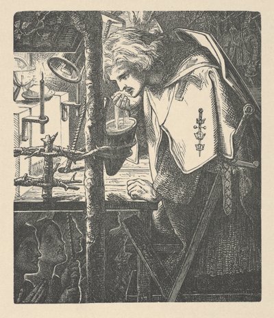 Sir Galahad z Tennysonových básní od Dante Gabriel (after) Rossetti