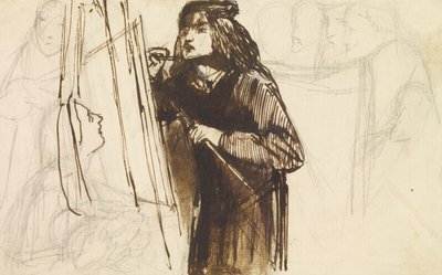 Malíř v práci, 1850-1852 od Dante Gabriel Charles Rossetti