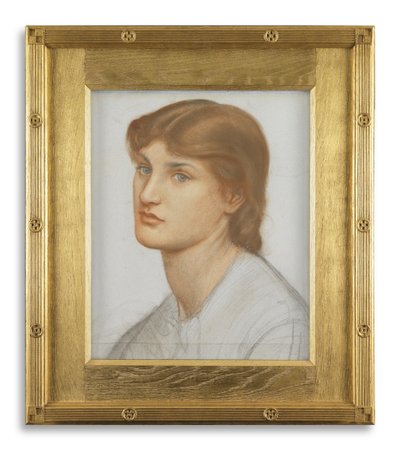 Alexa Wilding (barevné křídy na papíře) od Dante Gabriel Charles Rossetti