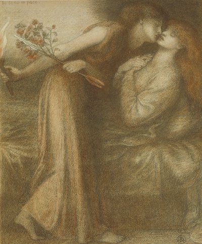Dantes Dream on the Day of Death of Beatrice Io sono in pace, 1875 od Dante Gabriel Charles Rossetti