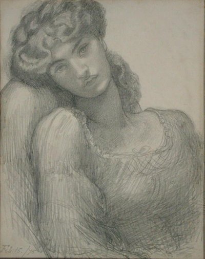 Paní Morrisová (1839-1914) od Dante Gabriel Charles Rossetti
