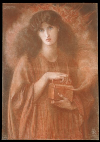 Pandora, 1869 od Dante Gabriel Charles Rossetti