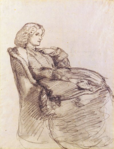 Portrét Annie Miller od Dante Gabriel Charles Rossetti