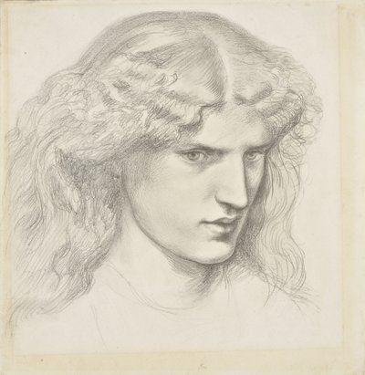 Portrét Annie Miller, 1860 od Dante Gabriel Charles Rossetti