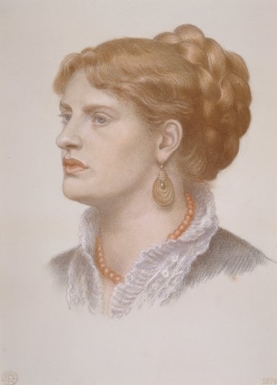 Portrét Fanny Cornforthové od Dante Gabriel Charles Rossetti