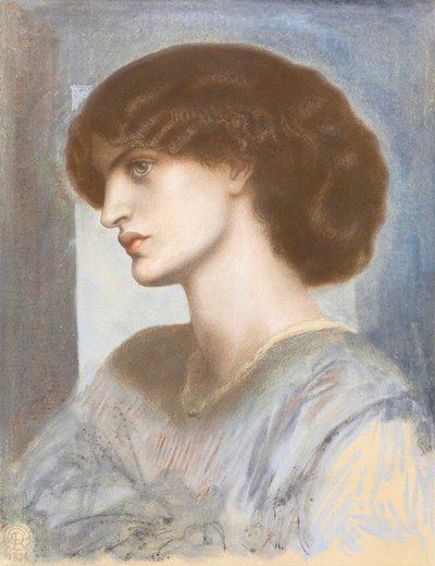 Portrét Jane Morris od Dante Gabriel Charles Rossetti