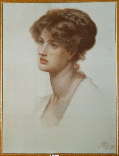 Portrét paní William J. Stillman, délka poprsí, 1869 od Dante Gabriel Charles Rossetti