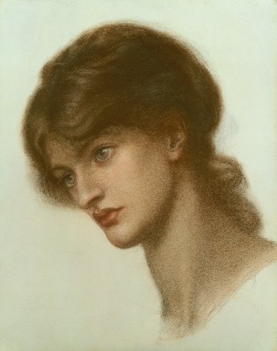 Portrét dámy od Dante Gabriel Charles Rossetti